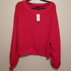 Rue 21 Red Sweatshirt large L BNWT